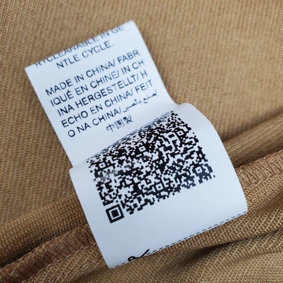 Faux Suede Camel Cardigan Wrap Jacket Western Boho Open Front Embroider Trim XS - Picture 9 of 10